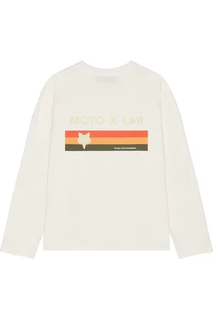 Kiko Kostadinov X Fox Racing Long Sleeve Tee Shirt in - White. Size L (also in M, S, XL/1X).