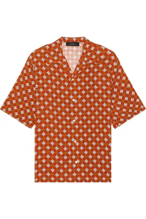 AMIRI MA Quad Camp Shirt in - Rust. Size L (also in M, S).