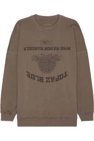 Maison Margiela Crew Neck Sweatshirt in - Taupe. Size L (also in XL/1X).