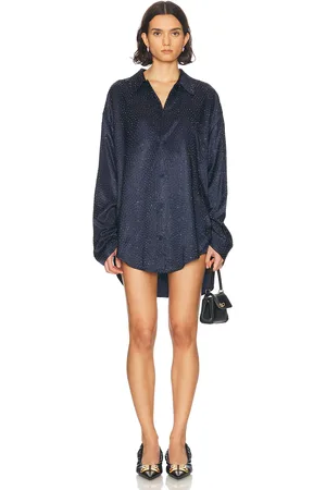 Balenciaga Long Sleeve Minimal Shirt in - Navy. Size 34 (also in ).