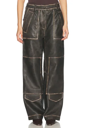 Saks Potts Clive Leather Pant in - Black. Size M (also in S, XS).