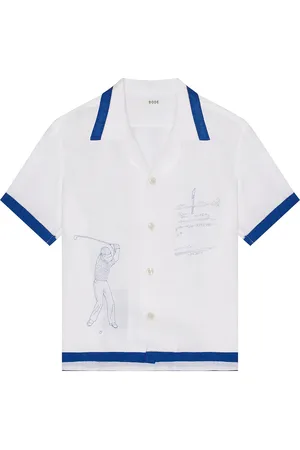BODE Club Champion Short Sleeve Shirt in - White. Size M (also in S).
