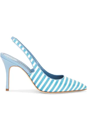Manolo Blahnik Allurafia 90 Pump in - Blue. Size 36.5 (also in 37, 37.5, 38, 38.5, 39, 39.5, 40, 41).