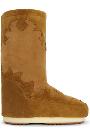 Moon Boot Icon Suede Embroidery in - Brown. Size 35/38 (also in 39/41).