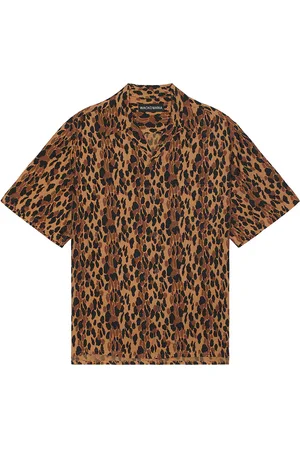 Wacko Maria Leopard Hawaiian Short Sleeve Shirt in - . Size L (also in M, S, XL, XXL).