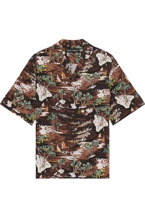 Wacko Maria Hawaiian Short Sleeve Shirt in - Brown. Size S (also in ).