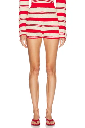 AKNVAS Brit Knit Short in - Red. Size L (also in M, S).
