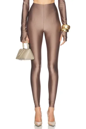 The Andamane Holly 80s Legging in - Brown. Size L (also in M, S).