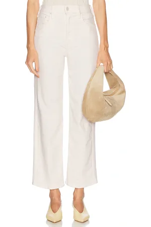 Mother The Rambler Zip Ankle in - Cream. Size 30 (also in 34).