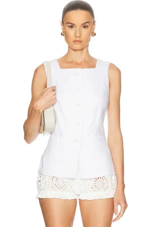 POSSE Rio Vest in - White. Size L (also in M, S, XL, XS).