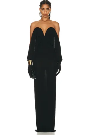 Saint Laurent Strapless Dress in - Black. Size 36 (also in ).