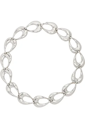 Agmes Tilda Necklace in - Metallic Silver. Size all.