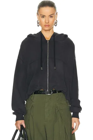 R13 Balloon Zip Up Hoodie in - . Size L (also in M, S, XS).