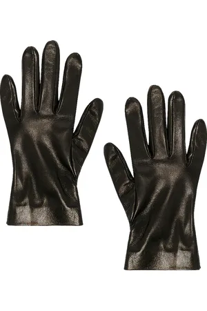 Saint Laurent Leather Gloves in - . Size 8 (also in ).