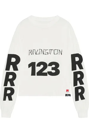 RRR-123 Uso 123 Garden Long Sleeve T-Shirt in - White. Size M (also in S, XL/1X).