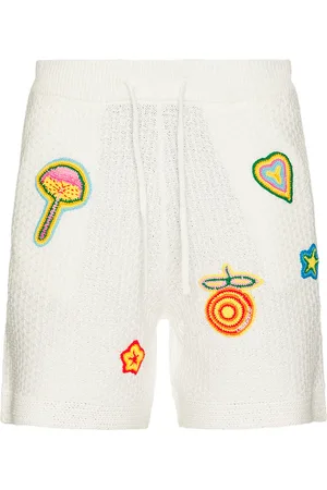 Casablanca Crochet Shorts With Patches in - . Size L (also in M, S).