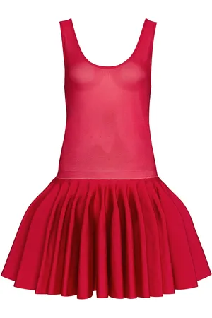 Alaïa Godet Dress in - Red. Size 36 (also in ).