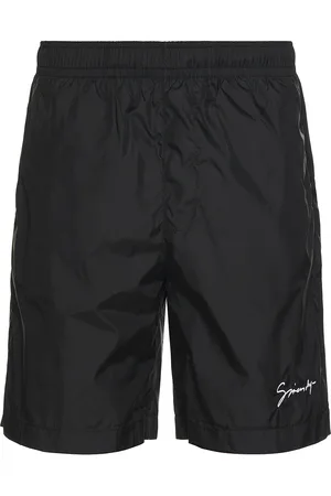 Givenchy Long Logo Embroidery Swim Short in - Black. Size L (also in M, S, XL).