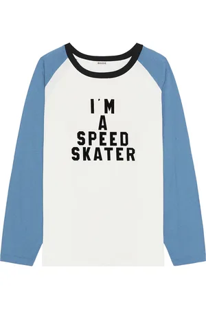 BODE Skater Tee in Blue Cream in - White. Size L (also in M).