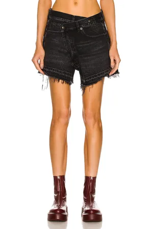 R13 Crossover Short in - Black. Size 24 (also in 25, 26, 29, 30).