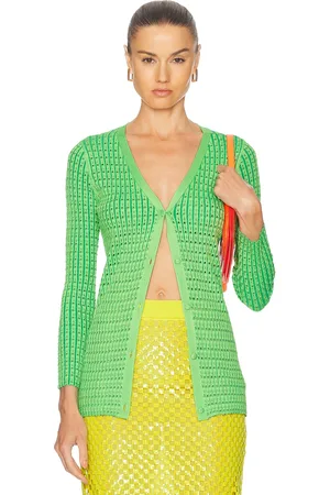 ZANKOV Elise Cardigan in - Green. Size XS/S (also in ).