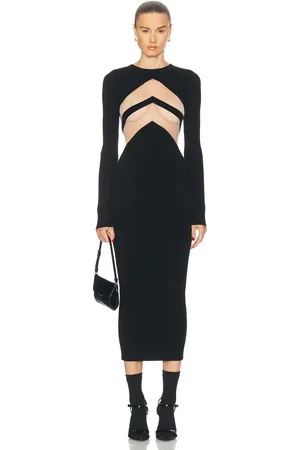 Jean Paul Gaultier Transparent Chevron Long Dress in - . Size L (also in M, S, XS).