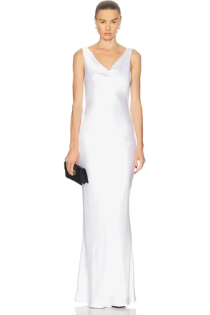 Norma Kamali Maria Gown in - White. Size L (also in M, S, XS).