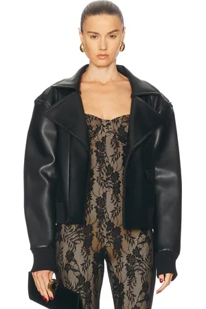 Norma Kamali Mini Moto Jacket in - . Size L (also in M, S, XS).