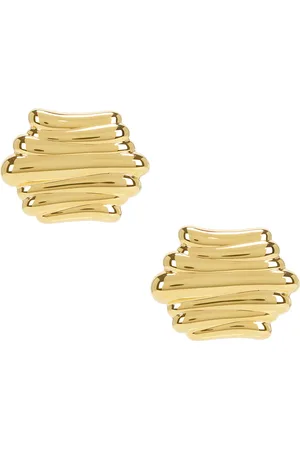 Khaite Crema Earrings in - Metallic . Size all.