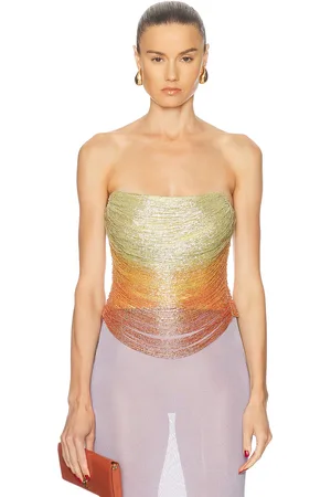 Cult Gaia Pandora Top in - Green,Orange. Size 2 (also in 4, 6, 8).
