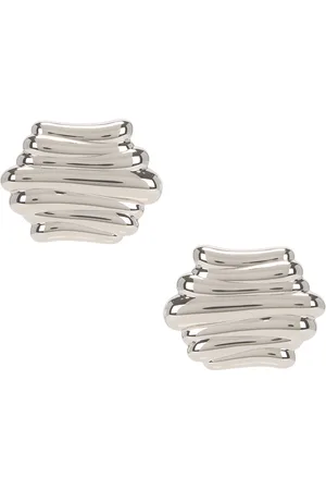 Khaite Crema Earrings in - Metallic . Size all.