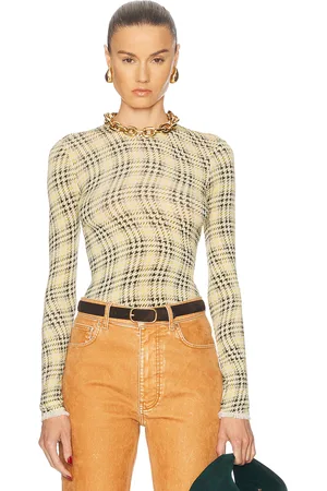 Paco rabanne Long Sleeve Top in - Lemon. Size 34 (also in 36, 38, 40, 42).