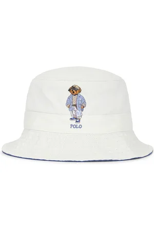 Ralph Lauren Chino Loft Bear Bucket Hat in - Cream. Size L/XL (also in ).