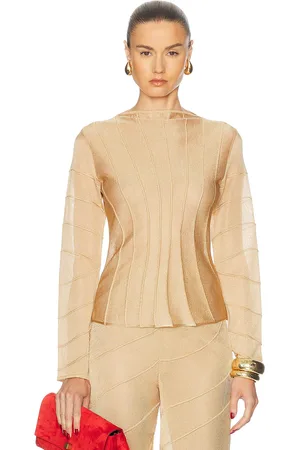 Cult Gaia Avril Knit Top in - Neutral. Size S (also in XS).