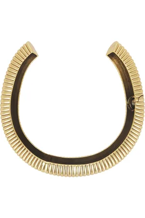 Cult Gaia Charlique Choker in - Metallic Gold. Size all.