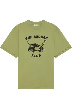 Nicholas Daley Reggae Klub Tee in - Green. Size L (also in M, XL).