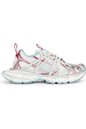 Balenciaga 3Xl Extreme Laces B Sneakers in White Red Turquoise & Grey - White. Size 41 (also in 42, 43, 45).