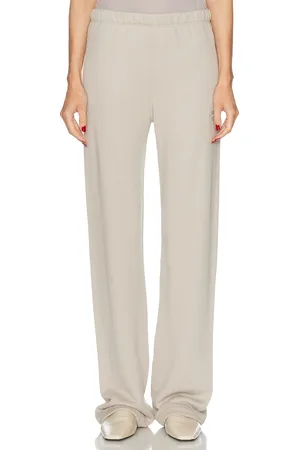 ÉTERNE Straight Leg Sweatpant in - Neutral. Size L (also in M, S, XL, XS).
