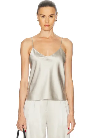 ÉTERNE Mila Silk Camisole in - Neutral. Size M (also in S).