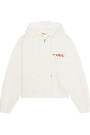 Marni Quarter Zip Sweatshirt in - White. Size 48 (also in ).