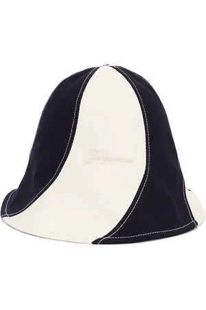 Jacquemus Le Bob Gelato Bucket Hat in - Navy,Beige. Size 56 (also in 58, 60).