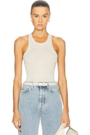 ÉTERNE Ryder Cashmere Tank Top in - White. Size L/XL (also in M/L).