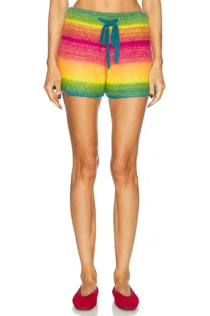 THE ELDER STATESMAN Lounge Short in - Yellow,Green. Size L (also in M, S, XS).