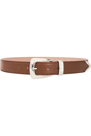 Khaite Benny 30mm Belt in - Brown. Size 70 (also in 80, 90).