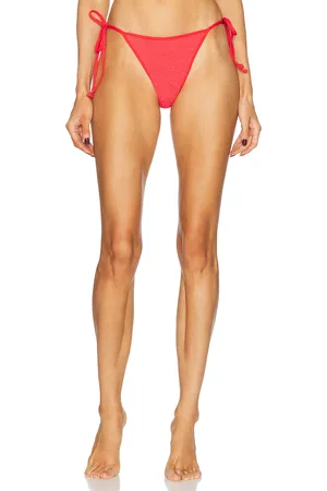 Bond Eye Anisha Brief Bikini Bottom in - Red. Size all.