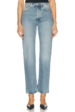 Dagmar Straight Leg in - Blue. Size 25 (also in 26, 27, 29, 30).
