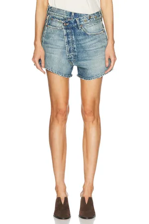 R13 Crossover Short in - Blue. Size 27 (also in 29, 30).