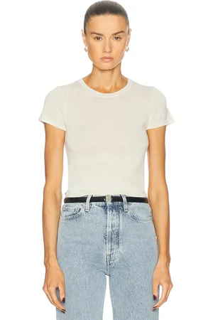 ÉTERNE Cashmere Van Top in - White. Size L/XL (also in M/L, XS/S).