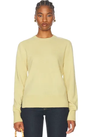 Totême Crew Neck Cashmere Knit Sweater in - Yellow. Size L (also in M).