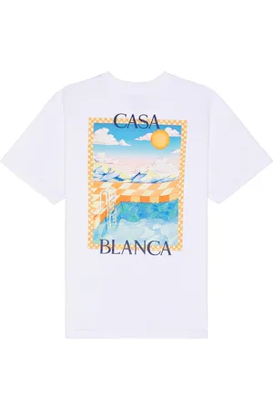Casablanca Printed T-shirt in - White. Size L (also in S).
